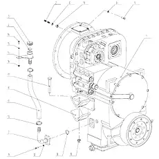 Gearbox (Shanghai) ZL50D-231 - Блок «Torque And Converter Assembly»  (номер на схеме: 1)