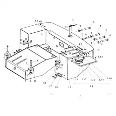 Hex bolt with flange - Блок «Балласт»  (номер на схеме: 14)