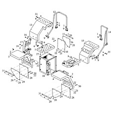 Mudguard and cover plate assembly