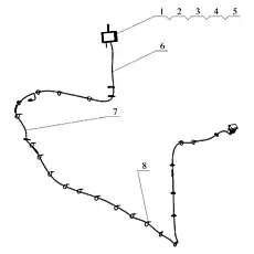 Adjustable self-tightening plastic cable tie - Блок «Post-monitoring system»  (номер на схеме: 8)