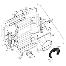 Hex bolt with flange - Блок «Радиатор в сборе»  (номер на схеме: 3.38)