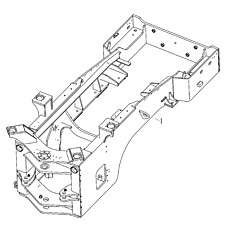 Rear frame weldment assembly