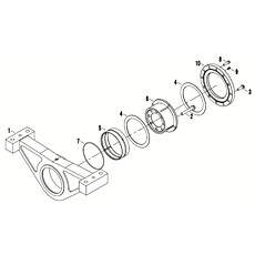 Rear swing frame assembly