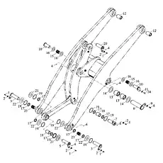 Adjusting gasket - Блок «Work implement attachments»  (номер на схеме: 16)