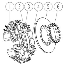 Brake Assembly For Front Drive Axle (92000406)