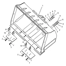 Bolt M16×35 - Блок «Ковш в сборе»  (номер на схеме: 6)