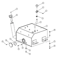 Air filter - Блок «Топливный бак в сборе»  (номер на схеме: 6)