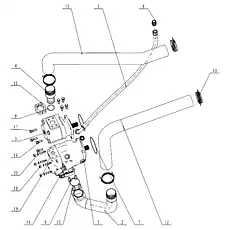 Bolt M12×35 - Блок «Hydraulic Pump And Piping»  (номер на схеме: 16)