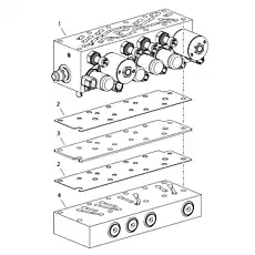 Assembly-selector valve - Блок «Modulator And Selector Valve Assembly»  (номер на схеме: 1)