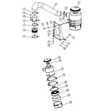 Air intake pipe - Блок «Oil Bath Air Filter»  (номер на схеме: 4)