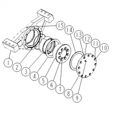 Adjustment shim - Блок «Rear Cradle Assembly»  (номер на схеме: 14)