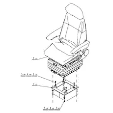 Abutment - Блок «Сиденье в сборе»  (номер на схеме: 1)