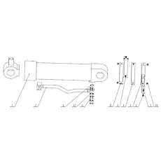 Bolt M12×40 - Блок «Tipper Cylinder And Steel Pipes»  (номер на схеме: 10)