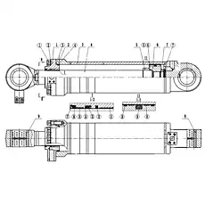 Check ring 109×117.2×1.9 - Блок «Tipper Cylinder»  (номер на схеме: ⑤)