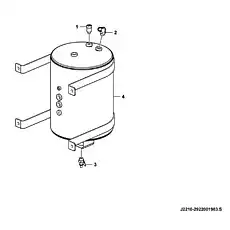 Drain valve 791 LG09-FSF - Блок «Воздушный рессивер в сборе J2210-2922001983.S»  (номер на схеме: 3)