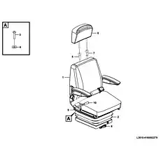 Seat support XFZY-2-02 - Блок «Крепление кресла оператора L3000-2930000800.S»  (номер на схеме: 2)