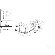 Hose assembly - Блок «Система масляного охлаждения A0340-2903003355.S»  (номер на схеме: 7)
