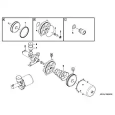 Sealing ring kit - Блок «Ремкомплект тормозного цилиндра (340201) J2230-4120006350»  (номер на схеме: 1)