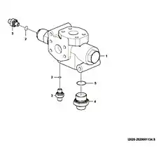 Priority valve VLH-240S-16 - Блок «Приоритетный клапан VLH-240S-16 I2020-2920001134.S»  (номер на схеме: 1)