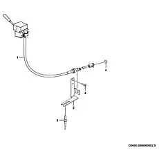 Control mechanism LFT22 - Блок «Система механизма переключения передач D0600-2906000982.S»  (номер на схеме: 1)