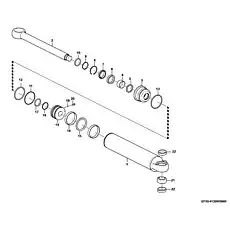 Sealing ring 24M30550A - Блок «Рулевой цилиндр правый (3731CH) I2110-4120005995»  (номер на схеме: 17)
