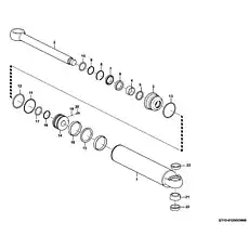 Sealing ring 24K10850A - Блок «Рулевой цилиндр левый (3731CH) I2110-4120005996»  (номер на схеме: 11)