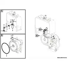Gasket - Блок «Система гидротрансформатора в сборе B0400-2904001283.S»  (номер на схеме: 9)