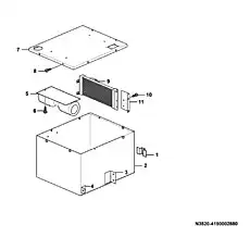 Case BKC-III-8101010 - Блок «Водяной радиатор (110005) N3520-4190002280»  (номер на схеме: 2)