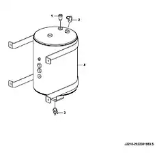 Drain valve - Блок «Воздушный бак J2210-2922001983.S»  (номер на схеме: 3)