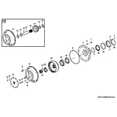Roller bearing - Блок «Редуктор моста E0912-2909001333.S1A»  (номер на схеме: 22)