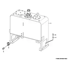 Screw - Блок «Бак для гидравлической жидкости в сборе F1000-2910003148.S»  (номер на схеме: 5)