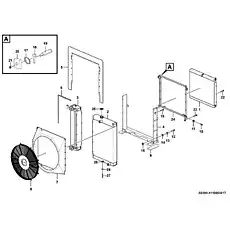 Radiator bracket - Блок «Радиатор в сборе A0394-4110003617»  (номер на схеме: 4)