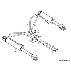 Steering cylinder - Блок «Рулевой цилиндр I2100-2921001063.S1a»  (номер на схеме: 2)