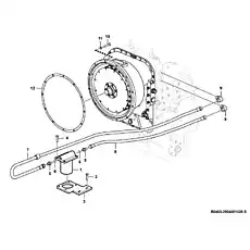 O-ring - Блок «Система гидротрансформатора B0400-2904001028.S»  (номер на схеме: 6)