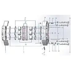 Split pin - Блок «Brake caliper E0714-4110015302»  (номер на схеме: 12)
