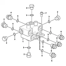 O-ring - Блок «Connection block I2110-2921001175.S»  (номер на схеме: 3)