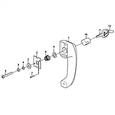 Anchor plate - Блок «Door handle L2941-2929002961.S1A»  (номер на схеме: 2)