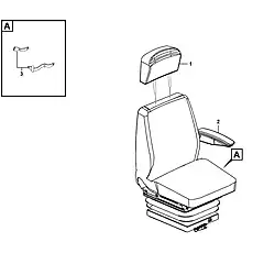 Head restraint - Блок «Driver seat assembly L3010-4190003597 (321013)»  (номер на схеме: 1)