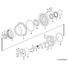 Gear ring - Блок «Hub reduction E0713-2907020043.2»  (номер на схеме: 40)