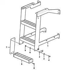 Mudflap - Блок «Ladder M3441-2934005413.S»  (номер на схеме: 7)