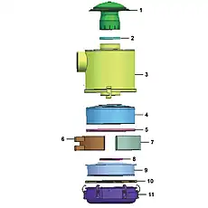 Sealing ring - Блок «Pre-cleaner A0112-4110002362 (130008)»  (номер на схеме: 8)