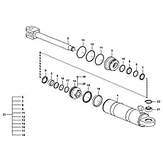 Retaining ring - Блок «Steering cylinder I2110-4120008888 HSGL-100*60*432-918 (3713CH)»  (номер на схеме: 22)