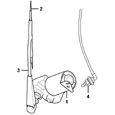 Wiper blade - Блок «Windshield wiper L2920-2929002421.1 E»  (номер на схеме: 2)