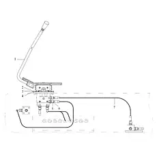 HOSE ASSEMBLY - Блок «FOOT PEDAL ASSEMBLY»  (номер на схеме: 5)