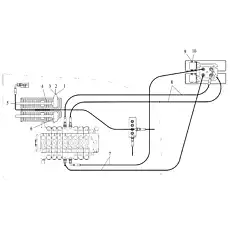 HOSE ASSEMBLY - Блок «FOOT PEDAL ASSEMBLY»  (номер на схеме: 8)