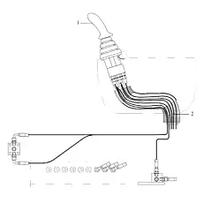 BELLOWS (BLACK) Φ75×450 - Блок «JOYSTICK CONTROLS»  (номер на схеме: 2)