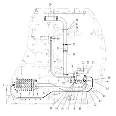 STRAIGHT CONNECTOR - Блок «MAIN PUMP LINES»  (номер на схеме: 30)