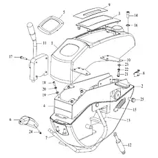 SCREW M6×30 - Блок «STAND ASSEMBLY L.H.»  (номер на схеме: 17)