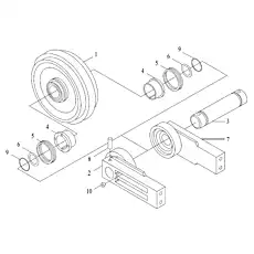 O-RING - Блок &laquo;Передний натяжной шкив&raquo;  (номер на схеме: 9)