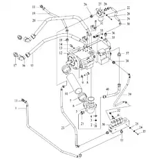 THREE-WAY CONNECTOR - Блок «MAIN PUMP LINES»  (номер на схеме: 41)